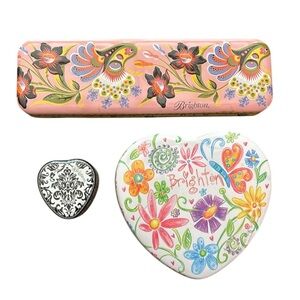 Brighton Jewelry Tin Boxes Set of 3 Excellent Condition